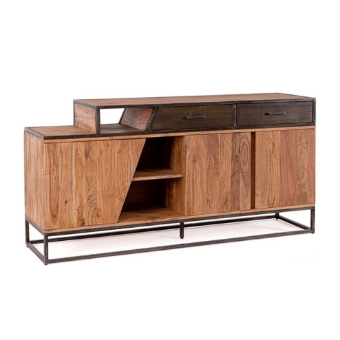 Credenza 3 ante 2 cassetti in legno Janak Bizzotto